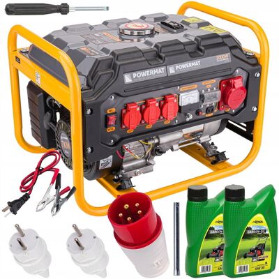 Powermat Agregat prądotwórczy generator 3000w 230v 12v 400v PM-AGR-3000MNS Powermat Agregat prądotwórczy generator 3000w 230v 12v 400v PM-AGR-3000MNS