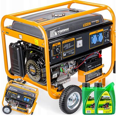 Powermat Agregat Prądotwórczy Generator 6500W 230V Rozruch Powermat Agregat Prądotwórczy Generator 6500W 230V Rozruch