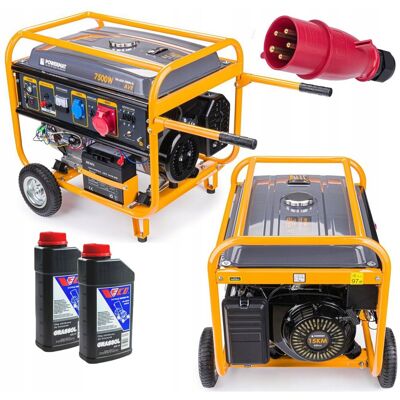 Powermat Agregat Prądotwórczy Generator 7500W 15Km 400V 230V Rozruch Avr 2Xolej 7,5 Powermat Agregat Prądotwórczy Generator 7500W 15Km 400V 230V Rozruch Avr 2Xolej 7,5