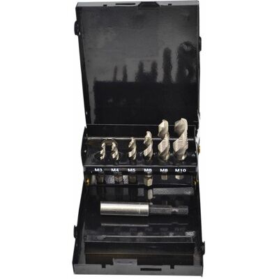 AWTOOLS, Zestaw wierteł gwintujących m3-m10, 7 szt. AWTOOLS, Zestaw wierteł gwintujących m3-m10, 7 szt.
