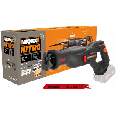 Bezszczotkowa Piła Szablasta Worx Wx516.9 30Mm 20V Bezszczotkowa Piła Szablasta Worx Wx516.9 30Mm 20V