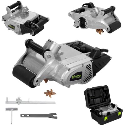 Bruzdownica elektryczna cegły rowków bruzd frezarka ścienna 1,1kW walizka ZIPPER ZI-MSF1100 z walizką Bruzdownica elektryczna cegły rowków bruzd frezarka ścienna 1,1kW walizka ZIPPER ZI-MSF1100 z walizką