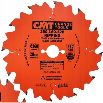 Cmt Piła Tarcza Pilarska Piła Do Cięcia Drewna 160X20Mm 12Z 290.160.12H Cmt Piła Tarcza Pilarska Piła Do Cięcia Drewna 160X20Mm 12Z 290.160.12H