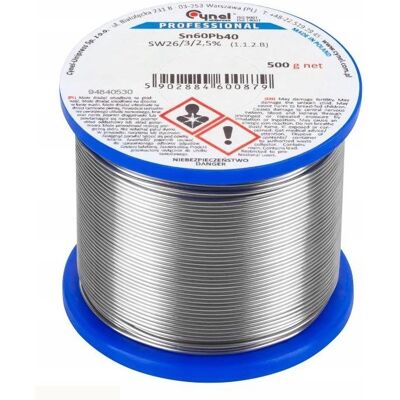 Cyna 3mm/500g Sn60Pb40 CYNEL Cyna 3mm/500g Sn60Pb40 CYNEL