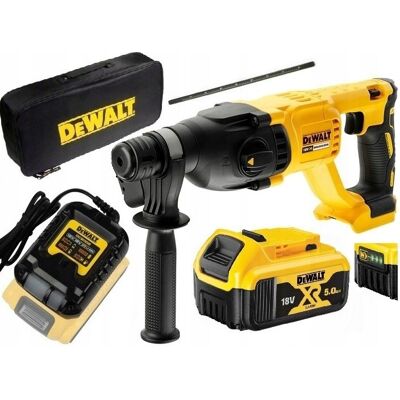 DeWALT ZESTAW XR MŁOTOWIERTARKA UDAR DCH SDS+ 2.6J BATERIA 5.0Ah 5Ah TORBA DeWALT ZESTAW XR MŁOTOWIERTARKA UDAR DCH SDS+ 2.6J BATERIA 5.0Ah 5Ah TORBA