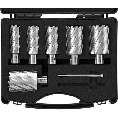 Vevor Frez stożkowy zestaw 6 szt. 12-27mm M2AL HSS 51mm do wiertła magnetycznego Vevor Frez stożkowy zestaw 6 szt. 12-27mm M2AL HSS 51mm do wiertła magnetycznego