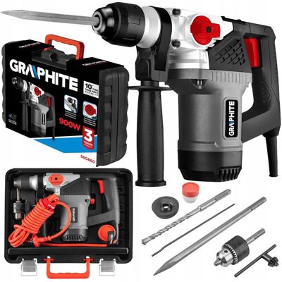 GRAPHITE MŁOT UDAROWY SDS+ 900W MŁOTOWIERTARKA 4J 58G860 GRAPHITE MŁOT UDAROWY SDS+ 900W MŁOTOWIERTARKA 4J 58G860