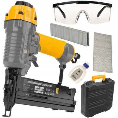 Powermat GWOŹDZIARKA ZSZYWACZ TAKER PNEUMATYCZNY ZESTAW 2W1 Powermat GWOŹDZIARKA ZSZYWACZ TAKER PNEUMATYCZNY ZESTAW 2W1
