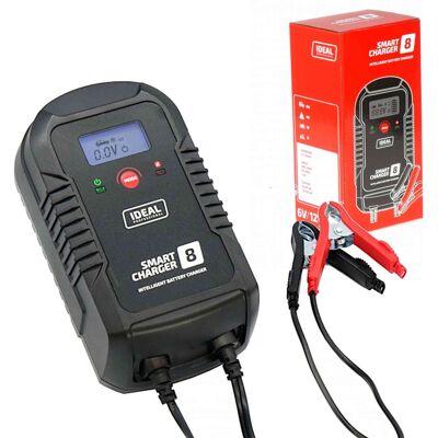 IDEAL SMART CHARGER 8 LCD Prostownik Do Ładowania 8A 6/12V IDEAL SMART CHARGER 8 LCD Prostownik Do Ładowania 8A 6/12V