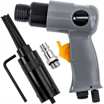 Powermat IGŁOWY MŁOTEK PNEUMATYCZNY 4500/MIN 19 IGIEŁ CZYSZCZENIE SPAWÓW RDZY FARBY Powermat IGŁOWY MŁOTEK PNEUMATYCZNY 4500/MIN 19 IGIEŁ CZYSZCZENIE SPAWÓW RDZY FARBY