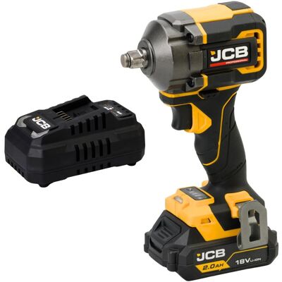JCB Professional 18V Klucz Udarowy 1/2 250Nm Ładowarka 4.5A Akumulator 2Ah JCB Professional 18V Klucz Udarowy 1/2 250Nm Ładowarka 4.5A Akumulator 2Ah