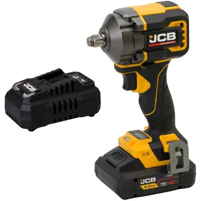 JCB Professional 18V Klucz Udarowy 1/2 250Nm Ładowarka 4.5A Akumulator 4Ah JCB Professional 18V Klucz Udarowy 1/2 250Nm Ładowarka 4.5A Akumulator 4Ah