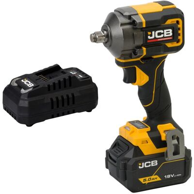 JCB Professional 18V Klucz Udarowy 1/2 400Nm Ładowarka 4.5A Akumulator 5Ah JCB Professional 18V Klucz Udarowy 1/2 400Nm Ładowarka 4.5A Akumulator 5Ah