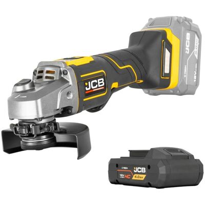 JCB Professional 18V Szlifierka Kątowa 125Mm Włącznik Łopatkowy Bateria 4Ah JCB Professional 18V Szlifierka Kątowa 125Mm Włącznik Łopatkowy Bateria 4Ah