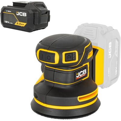 JCB Professional 18V Szlifierka Mimośrodowa 125 mm Akumulator 5Ah JCB Professional 18V Szlifierka Mimośrodowa 125 mm Akumulator 5Ah