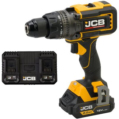 JCB Professional 18V Wiertarko Wkrętarka 160 Nm Dual Charge 4.5 Bateria 2Ah JCB Professional 18V Wiertarko Wkrętarka 160 Nm Dual Charge 4.5 Bateria 2Ah