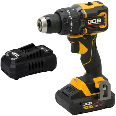 JCB Professional 18V Wiertarko Wkrętarka 75 Nm Ładowarka 4.5A Bateria 4Ah JCB Professional 18V Wiertarko Wkrętarka 75 Nm Ładowarka 4.5A Bateria 4Ah
