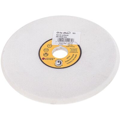 Chle-Mar Kamień szlifierski biały kamień ścierny do szlifierki stołowej 250×10×32mm Chle-Mar Kamień szlifierski biały kamień ścierny do szlifierki stołowej 250×10×32mm