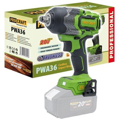 Klucz udarowy PROCRAFT PWA36BB 1/2' 20V 850Nm bezszczotkowy Klucz udarowy PROCRAFT PWA36BB 1/2' 20V 850Nm bezszczotkowy
