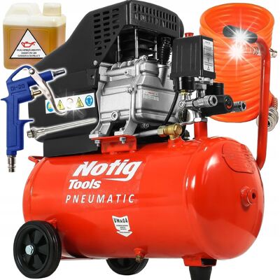 Inny producent KOMPRESOR OLEJOWY SPRĘŻARKA POWIETRZA TŁOKOWA 24L 1,5KM 200L/MIN 8BAR 1TŁOK Inny producent KOMPRESOR OLEJOWY SPRĘŻARKA POWIETRZA TŁOKOWA 24L 1,5KM 200L/MIN 8BAR 1TŁOK