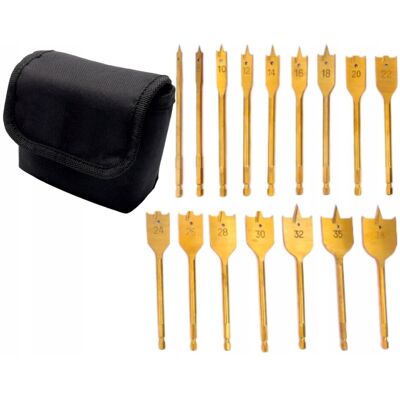 DREL Kraft&Dele; Zestaw Wierteł Łopatkowych 6-38Mm+Etui DREL Kraft&Dele; Zestaw Wierteł Łopatkowych 6-38Mm+Etui