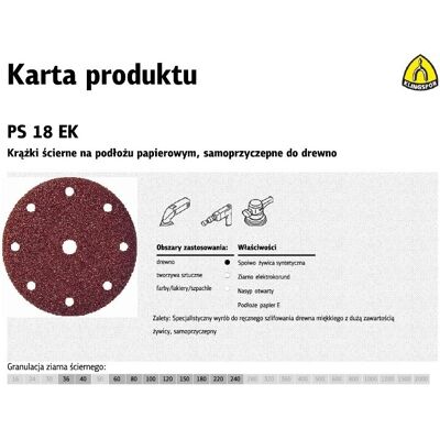 Krążek ścierny samoprzyczepny KLINGSPOR, 150 mm, gr. 80, 50 szt Krążek ścierny samoprzyczepny KLINGSPOR, 150 mm, gr. 80, 50 szt