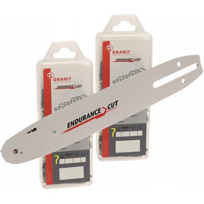 Granit Łańcuch tnący + prowadnica 1+2 bez ogniwa 38cm 55290041 Granit Łańcuch tnący + prowadnica 1+2 bez ogniwa 38cm 55290041