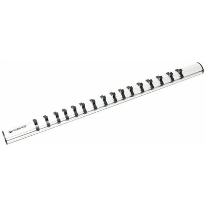 Listwa szyna uchwyt magnesowa magnetyczna do 16 nasadek 1/4' 50cm FORSAGE Listwa szyna uchwyt magnesowa magnetyczna do 16 nasadek 1/4' 50cm FORSAGE
