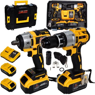 Inny producent Mega Zestaw Wkrętarka Aku + Klucz Udarowy Aku 48v 2x5ah Inny producent Mega Zestaw Wkrętarka Aku + Klucz Udarowy Aku 48v 2x5ah