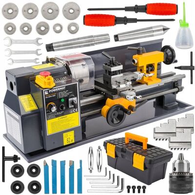 Powermat MINI TOKARKA STOŁOWA DO METALU DREWNA OBRABIARKA 0-2500 obr./min +AKCESORIA Powermat MINI TOKARKA STOŁOWA DO METALU DREWNA OBRABIARKA 0-2500 obr./min +AKCESORIA