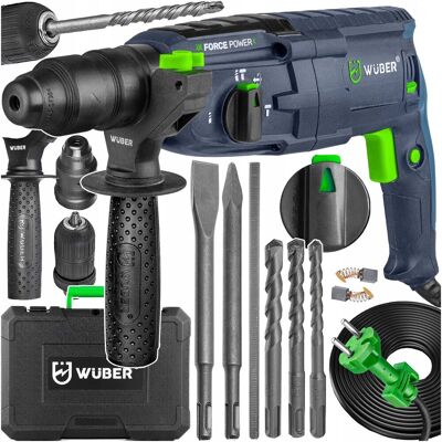 Inny producent Młotowiertarka Udarowa 4000Bpm 4J Wiertarka 2500W 230V Sds+Samozacisk Wuber Inny producent Młotowiertarka Udarowa 4000Bpm 4J Wiertarka 2500W 230V Sds+Samozacisk Wuber