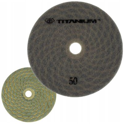 Titanium Nakładka polerska tarcza diamentowa do ceramiki 150 mm gr. 50 Tornado PAD Titanium Nakładka polerska tarcza diamentowa do ceramiki 150 mm gr. 50 Tornado PAD