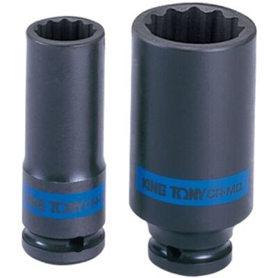NASADKA DŁUGA UDAROWA CIENKOŚCIENNA 1/2' 19mm x 80mm, 12-kąt King Tony NASADKA DŁUGA UDAROWA CIENKOŚCIENNA 1/2' 19mm x 80mm, 12-kąt King Tony