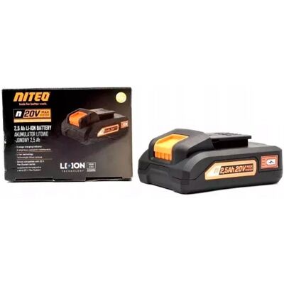 Inny producent Niteo Orange Akumulator litowo-jonowy 2,5Ah kompatybilny z serią 20V Max Inny producent Niteo Orange Akumulator litowo-jonowy 2,5Ah kompatybilny z serią 20V Max