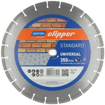Piła diamentowa Symantec Clipper - Uniwersalna 350x25,4/20 mm - Narzędzie tnące Piła diamentowa Symantec Clipper - Uniwersalna 350x25,4/20 mm - Narzędzie tnące