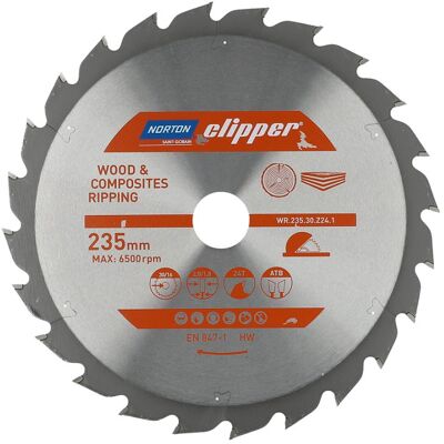 Norton Clipper 70184608062 Tarcza do piły - 235mm Średnica Norton Clipper 70184608062 Tarcza do piły - 235mm Średnica