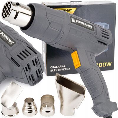 Powermat Opalarka Elektryczna 2 Biegi 4 Dysze 600C 2000W Powermat Opalarka Elektryczna 2 Biegi 4 Dysze 600C 2000W