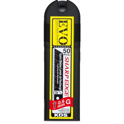 Ostrza Segmentowe 18Mm Kds Evo (50X Czarne Ostrze 0.6Mm) Ostrza Segmentowe 18Mm Kds Evo (50X Czarne Ostrze 0.6Mm)