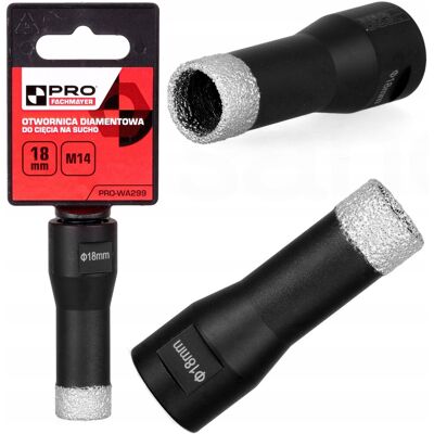 PRO Otwornica Diamentowa 18Mm Wiertło Gresu Szlifierkę PRO Otwornica Diamentowa 18Mm Wiertło Gresu Szlifierkę