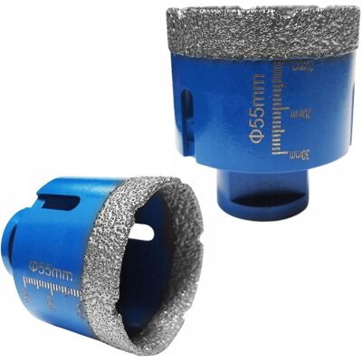 Otwornica koronka 55mm M14 wiertło diamentowe do gresu glazury Titanium Otwornica koronka 55mm M14 wiertło diamentowe do gresu glazury Titanium