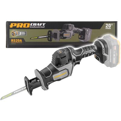 Piła szablasta akumulatorowa Procraft Industrial RS20Abb do drewna, metalu Piła szablasta akumulatorowa Procraft Industrial RS20Abb do drewna, metalu