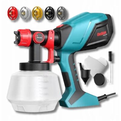 Inny producent Pistolet Do Malowania Pistolet Natryskowy 5X Mosieżne Dysze Mocny Zestaw Inny producent Pistolet Do Malowania Pistolet Natryskowy 5X Mosieżne Dysze Mocny Zestaw