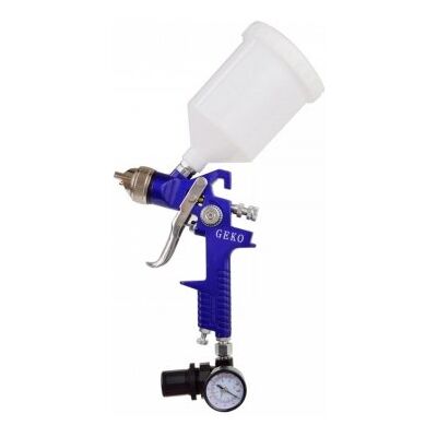 GEKO - HVLP 1,4mm - 600ml - Manometr - Pistolet do natrysku GEKO - HVLP 1,4mm - 600ml - Manometr - Pistolet do natrysku