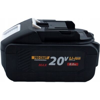 Procraft 20/8 Akumulator - Bateria 20V Li-ion 8000mAh Procraft 20/8 Akumulator - Bateria 20V Li-ion 8000mAh