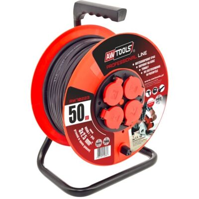 Awtools przedłużacz szpulowy 50m - Extension Reel Awtools przedłużacz szpulowy 50m - Extension Reel