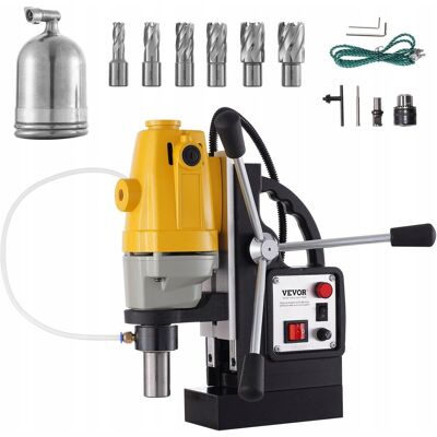 Vevor Przenośne wiertło magnetyczne wiertarka rdzeniowa 1100 w 6 wierteł frezy pi Vevor Przenośne wiertło magnetyczne wiertarka rdzeniowa 1100 w 6 wierteł frezy pi