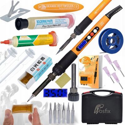 Inny producent Rosfix Zestaw 10w1 Lutownica Orange Rottweiler – Wysoka Jakość Walizka 253x213x72mm Topnik RMA-223 i Pasta 60ml ZJ-18 Inny producent Rosfix Zestaw 10w1 Lutownica Orange Rottweiler – Wysoka Jakość Walizka 253x213x72mm Topnik RMA-223 i Pasta 60ml ZJ-18