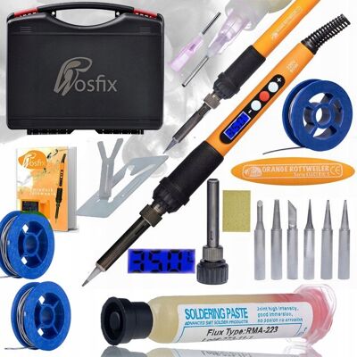 Rosfix Zestaw Lutowniczy 10w1 – Lutownica Orange Rottweiler 2x Cyna 0,8mm 10g Topnik RMA-223 z Tłoczkiem i Igłą Walizka 253x213x72 Rosfix Zestaw Lutowniczy 10w1 – Lutownica Orange Rottweiler 2x Cyna 0,8mm 10g Topnik RMA-223 z Tłoczkiem i Igłą Walizka 253x213x72