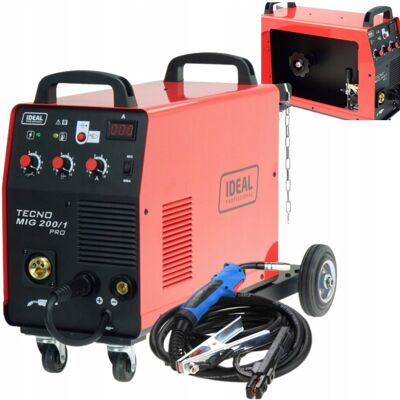 Ideal Spawarka Migomat półautomat TECNO MIG 200/1 MMA 230V PRO 200 A MIG MMA FLUX Ideal Spawarka Migomat półautomat TECNO MIG 200/1 MMA 230V PRO 200 A MIG MMA FLUX
