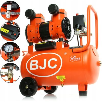 Sprężarka Powietrza Kompresor Bezolejowy 24L Cichy 230V Bjc 1500W Sprężarka Powietrza Kompresor Bezolejowy 24L Cichy 230V Bjc 1500W